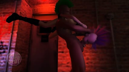 Punk Girl Enjoys Intense Throat Action in 3D Animation
