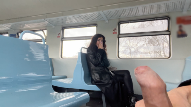 Exhibitionist Gets Caught Flashing on Train in Hardcore Scene