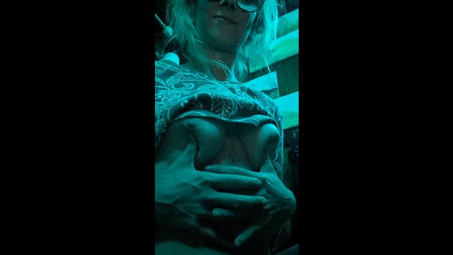 Teal Croptop Seduction: Titty Play Unleashed