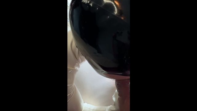 Latex Threesome with a Rubber Doll