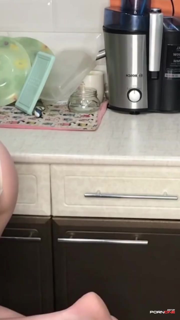 curvy brunette stepmother fucked in the kitchen  - Short by pornone.com