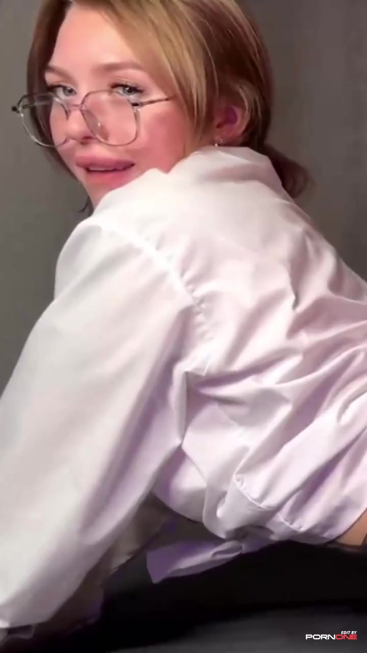 busty cutie teen with glasses fucked and creampied  - Short by pornone.com
