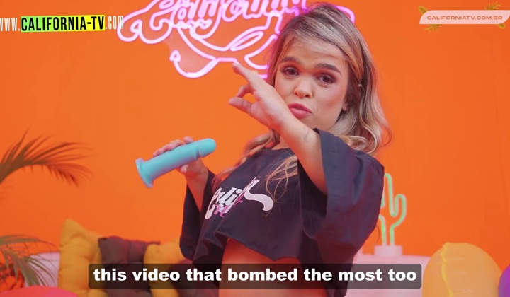 brazils naughtiest dwarf playing with a dildo her size by california tv  ?