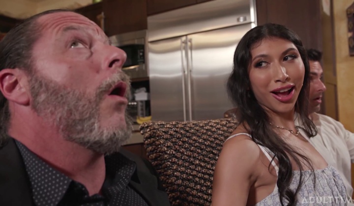 Penelope Woods in Dinner Party Screwdown Gangbang