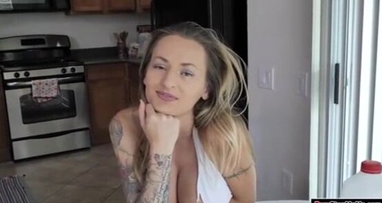 Stepson fucks his hot and busty stepmoms