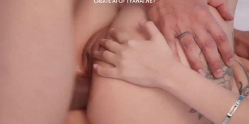 Skimpy Petite Girl Opens Up For Rough Anal Fuck And Loads Inside