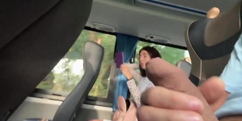 Public Bus Handjob to Climax (Katty West)