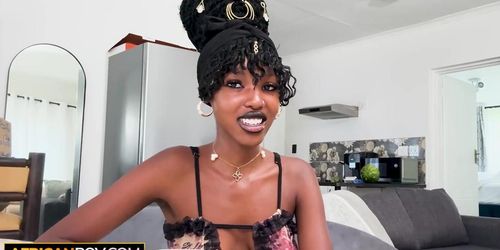 I knew this EBONY TEEN always dreamed of America... guess she is getting there soon