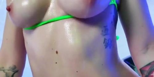 PeachJars Leaked Video: Oiled Strip Ride POV
