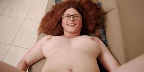 Redhead Girlfriend Bess Shows Off Natural Tits