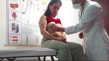 Gynecologist sticks finger in patient's anus and fucks her&excl;