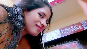 College Girl Gives Intense Blowjob with Cum in Mouth