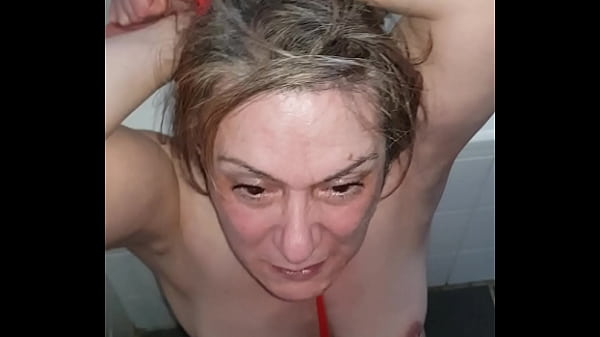 Exhibitionist Slave Gives Intense Blowjob