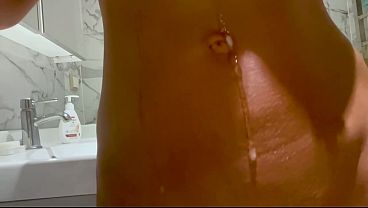 Monika Foxxx Solo Bathroom Play