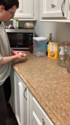 Your Husband Cleans the Counter After Making You Bread