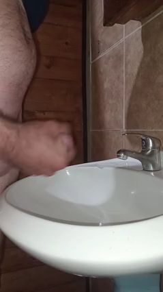 En el baño