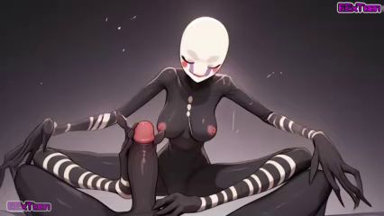 FNAF Hentai Anime - Big Tits fnaf Puppet Blow Job Hentai by eextoon