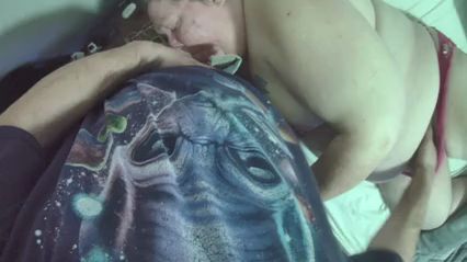 Hubby Facefucked me after the party was over and came on my pussy