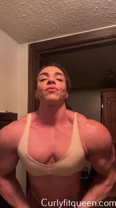 Tight ass muscles shake with wild unapologetic flexing