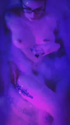 Gothic Babe Soap Play in the Bath