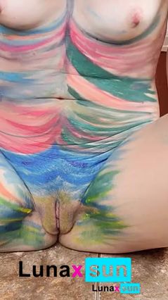 Live Body Painting Masturbation Experience