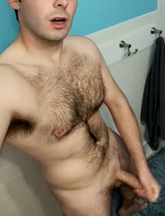 Big White Cock Stroking Afternoon Delight