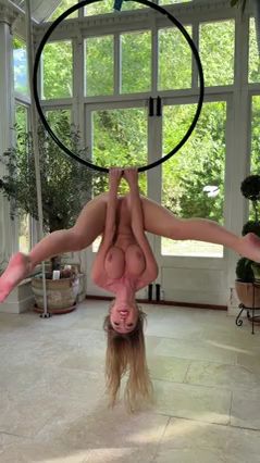 Frances Bentley's Naked Aerial Acrobatics Show