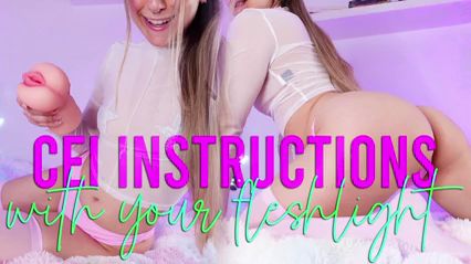 Femdom JOI: Cum Eating Instructions with Fleshlight