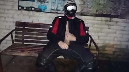 Nighttime Exhibitionism: Risky Bus Stop Encounter