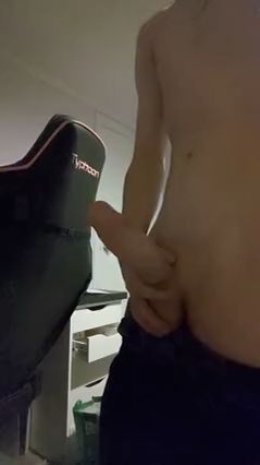 Stipe tease playing with my fat cock