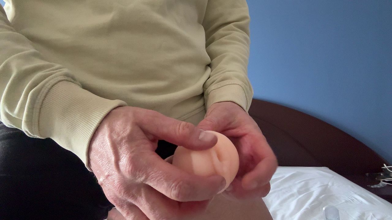 Big Thick Cock Stretching Tiny Mini Toy To The Limit - Creampie 💦