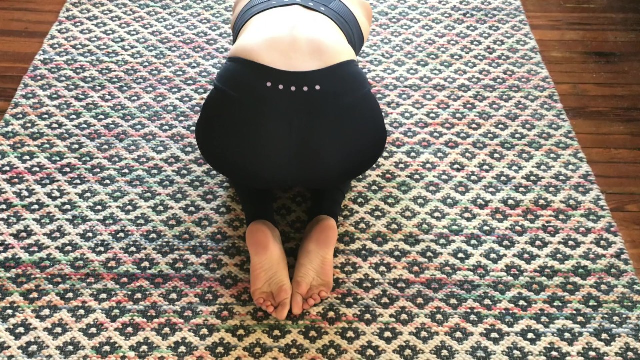 Perfect Teen Feet Scrunching Doing Yoga