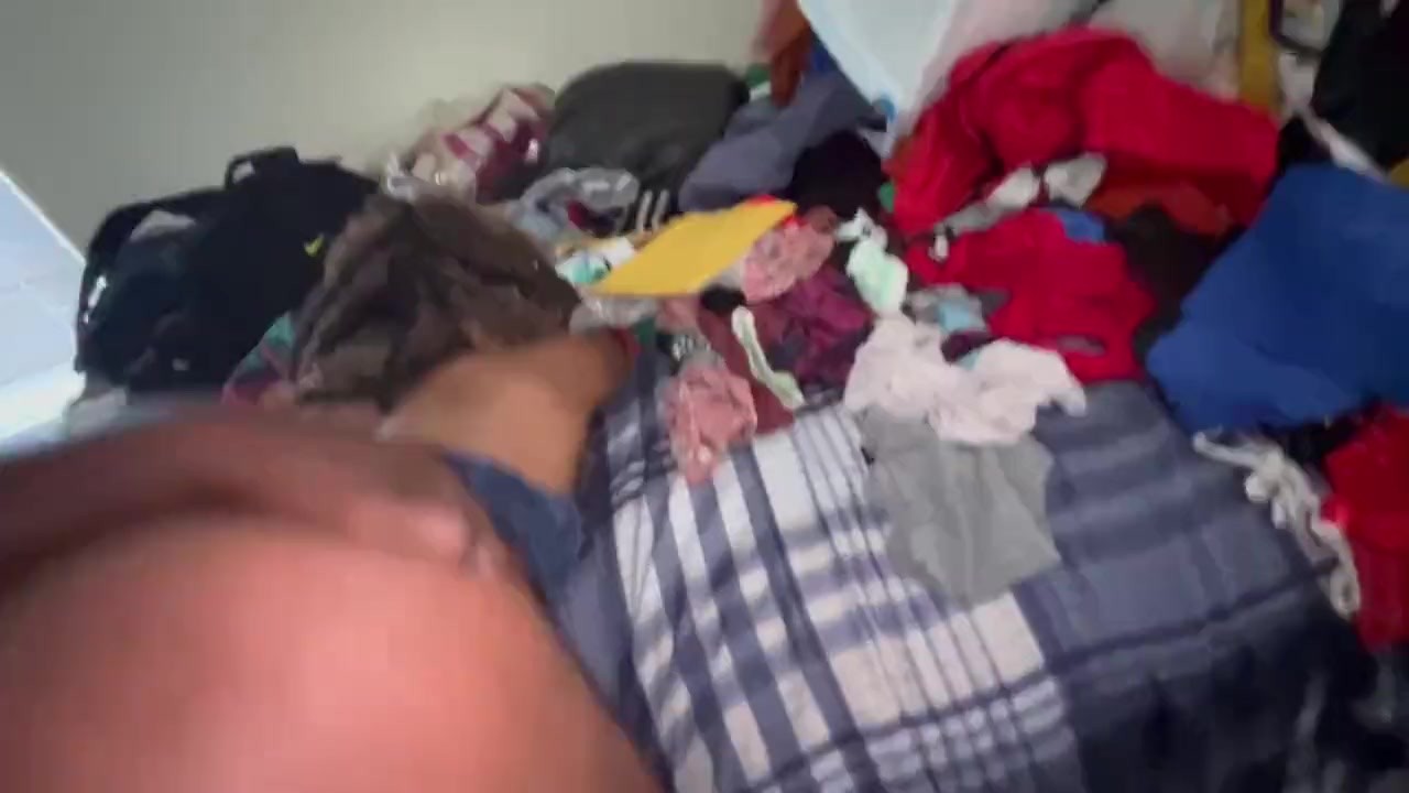 Omg Daddy sneak in my room an raw dogg my pussy with his big black dick
