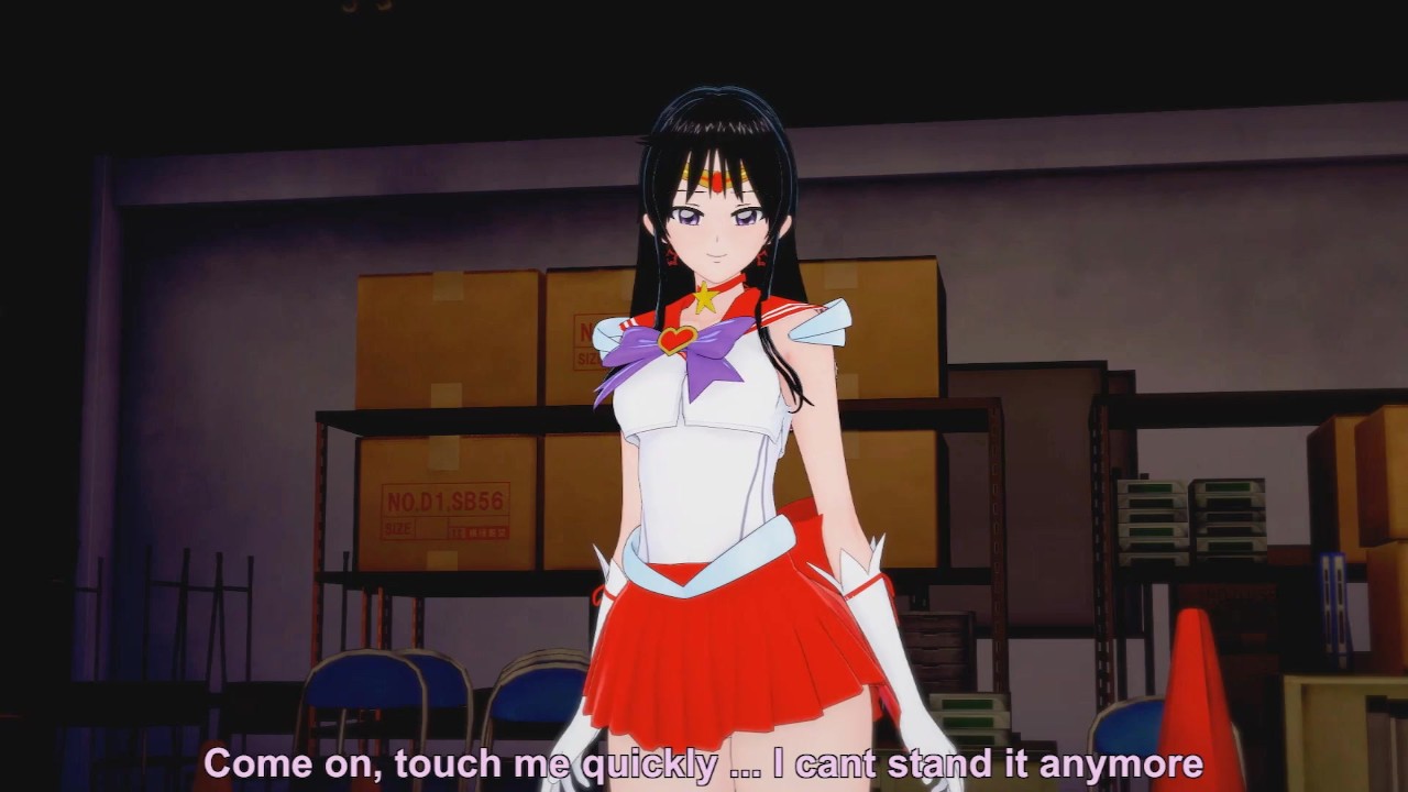 (3D Hentai)(Sailor Moon) Rei Hino in a threesome (Sailor Mars)