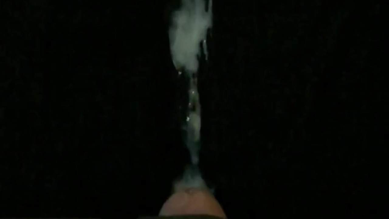 No hand cumshot slow motion