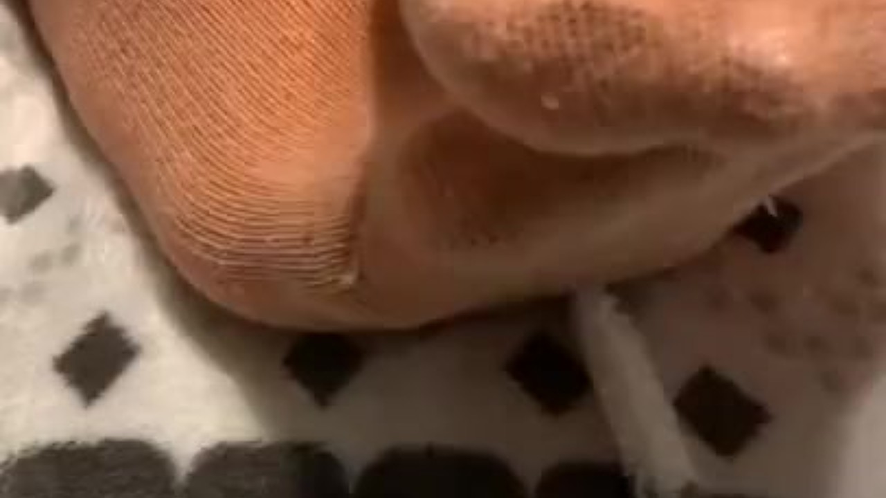 Ebony teen feet up close POV ASMR 