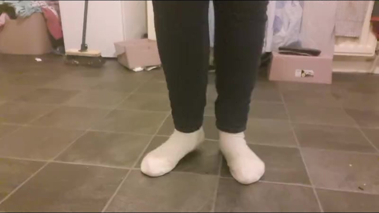 Teasing you with my white socks.
