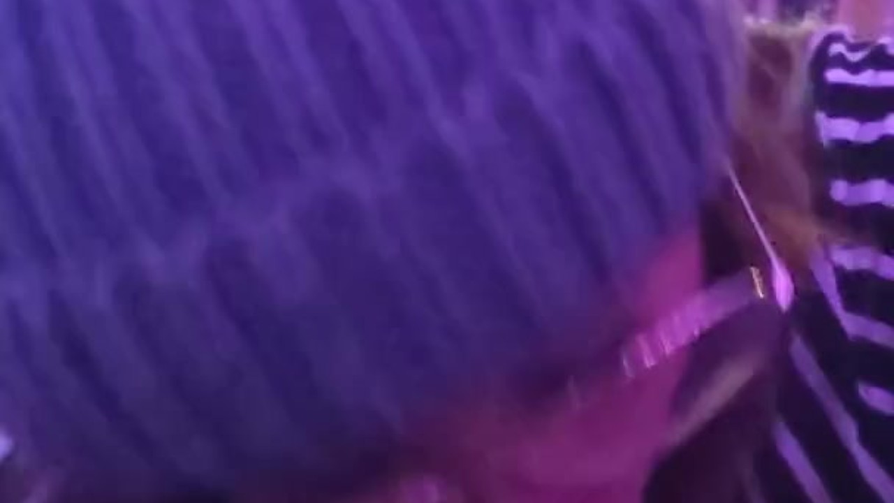 Raver Slut Sucks Huge Cock