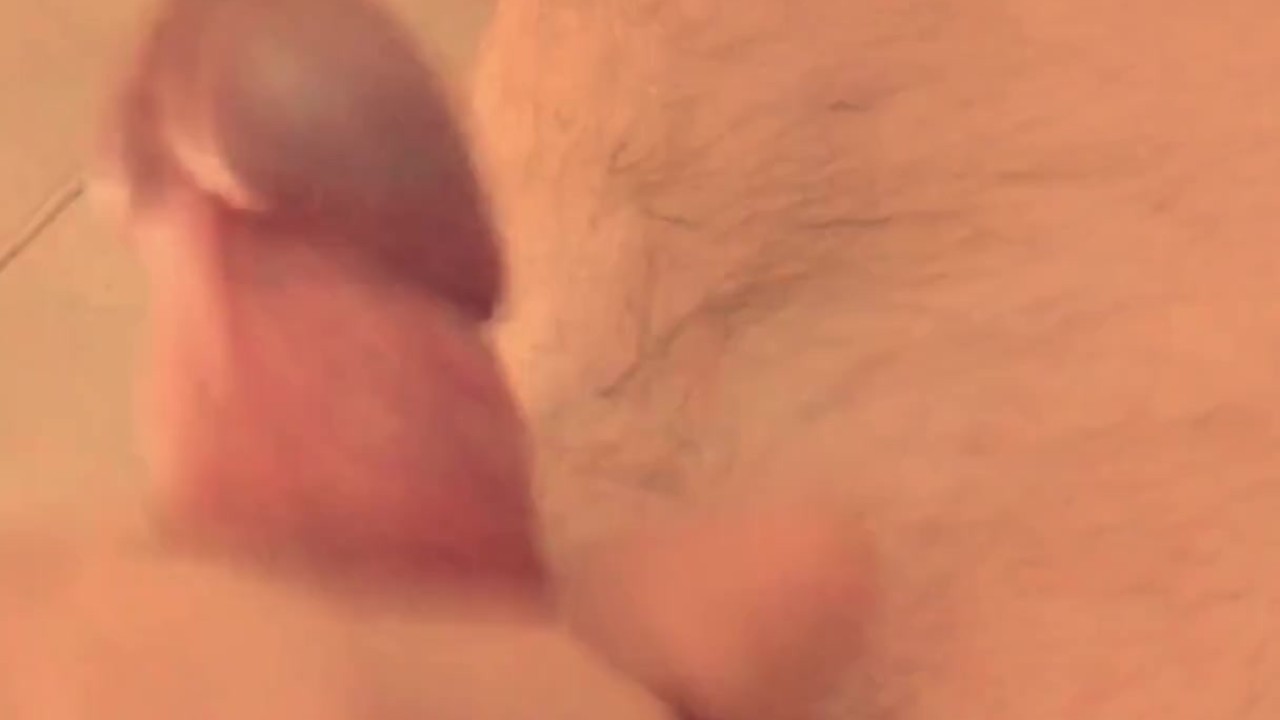 Real amateur jerk off and edging with no hand cumshot