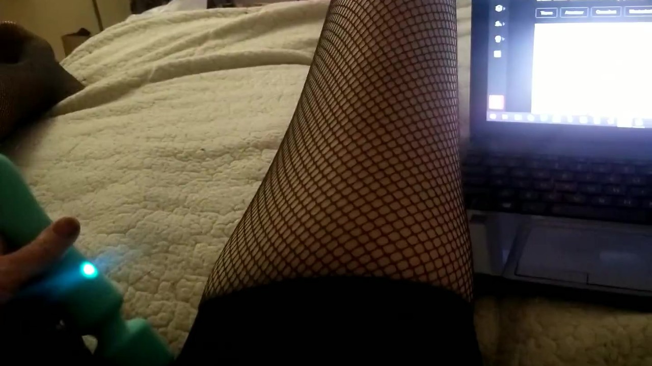 Fishnet Stockings Fetish Video with Intense Climax