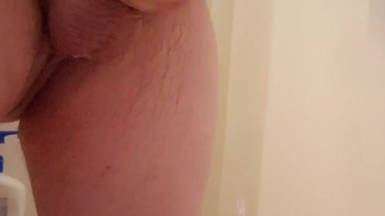 Chubby Steamy Shower Solo Masturbation