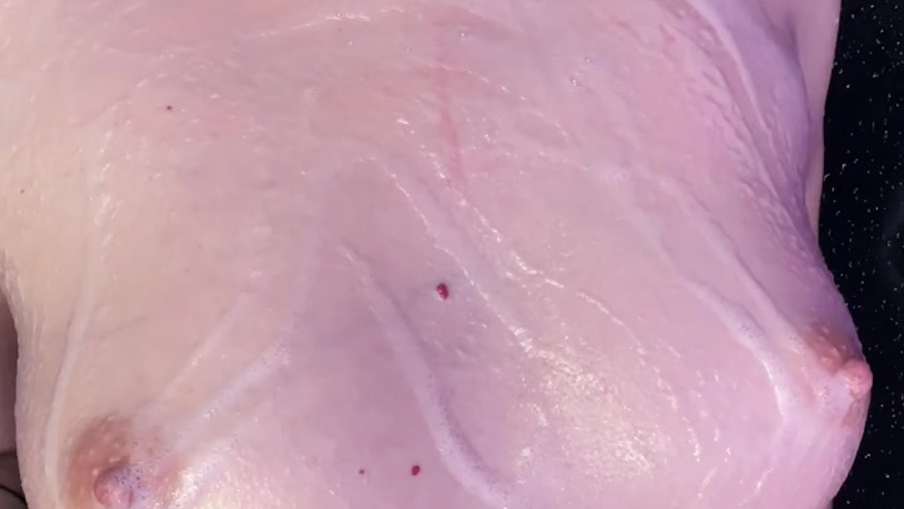 Sensual Shower Masturbation with Foam and Intense Climax