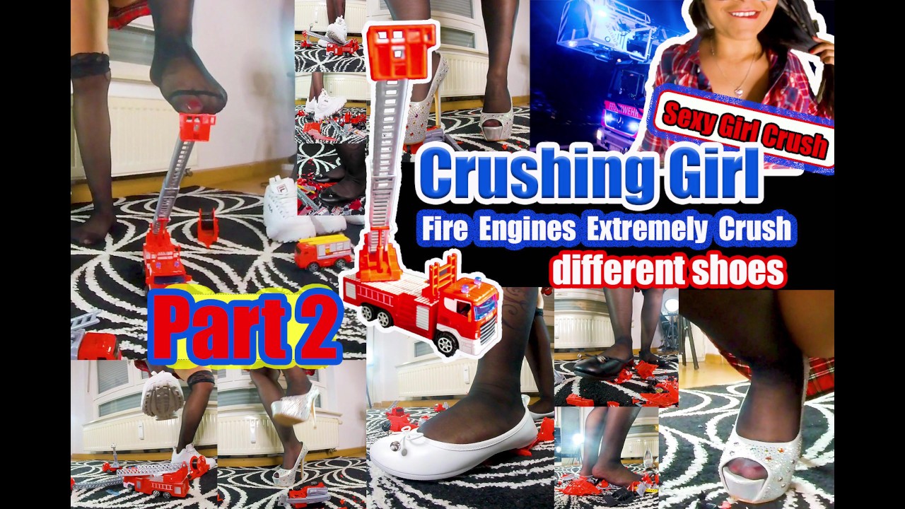 Giantess Kati Crushes Toy Cars with Sneakers & Heels
