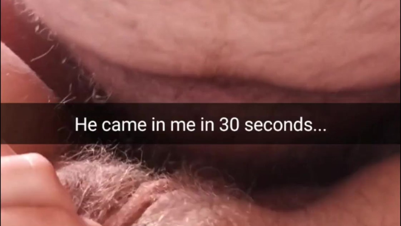 Fat virgin guy creampie me in 30 seconds! I didn't have time to tell him to pull out! - Snapchat